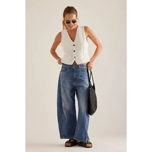 Pilcro Kenna Mid-Rise Heritage Barrel Jeans